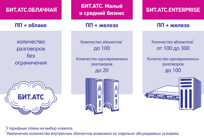 Варианты поставки БИТ.АТС Варианты поставки БИТ.АТС