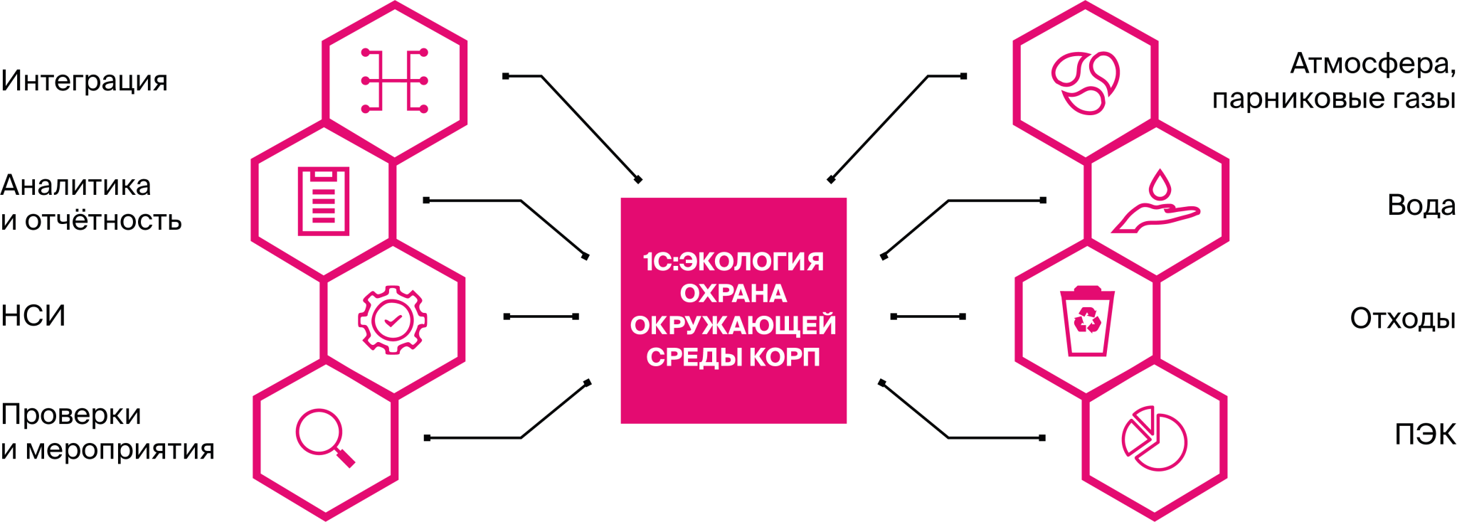 функции 1c экология