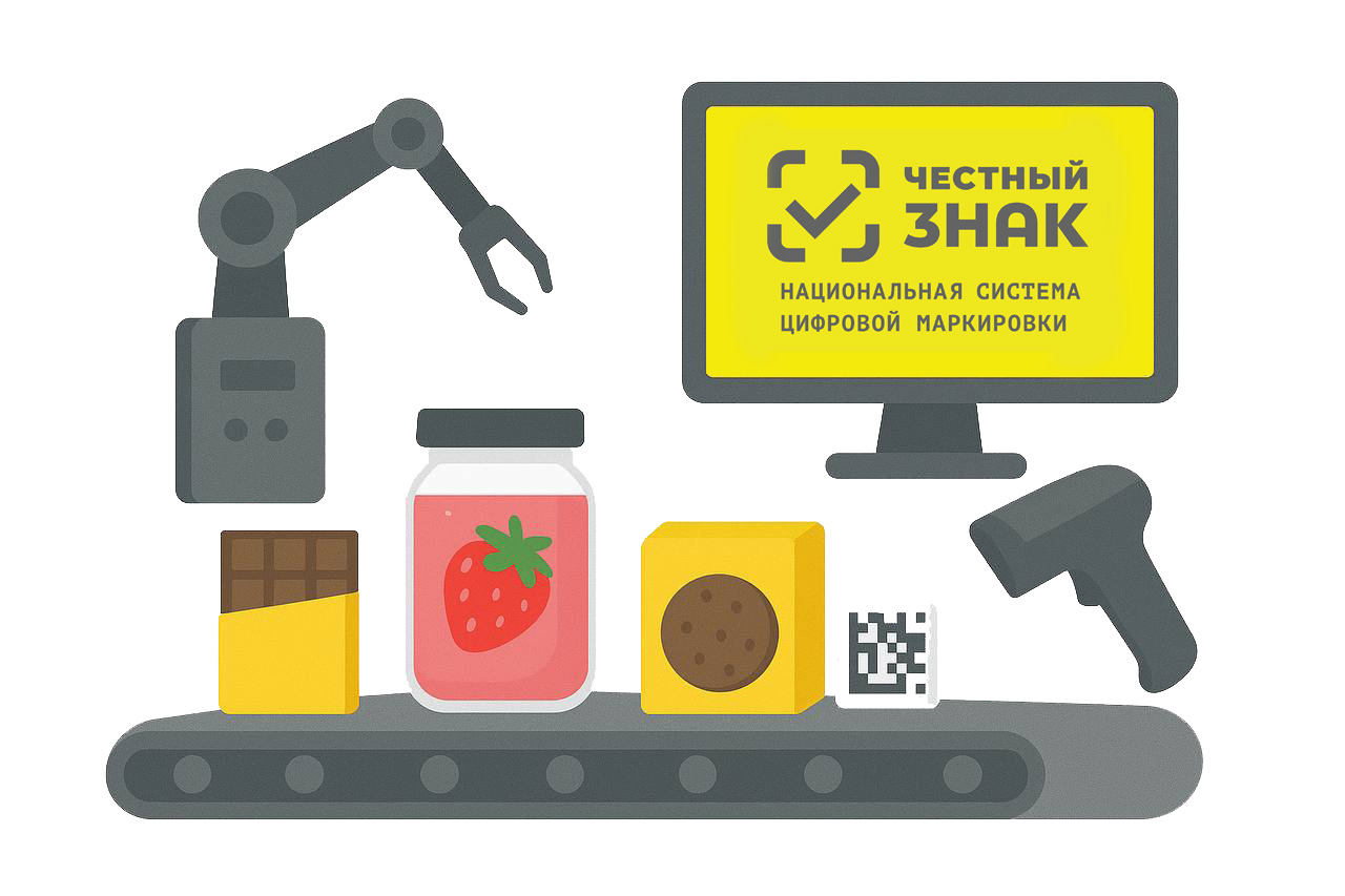 Маркировка сладостей с помощью БИТ.IIoT