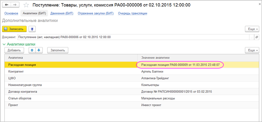 бит финанс потсупления