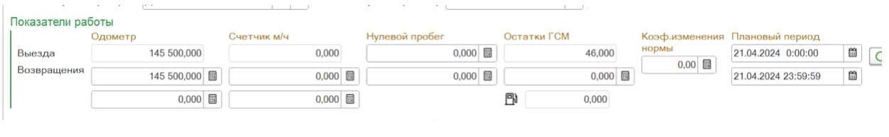 Показатели работы в системе ЧОО Интеллект