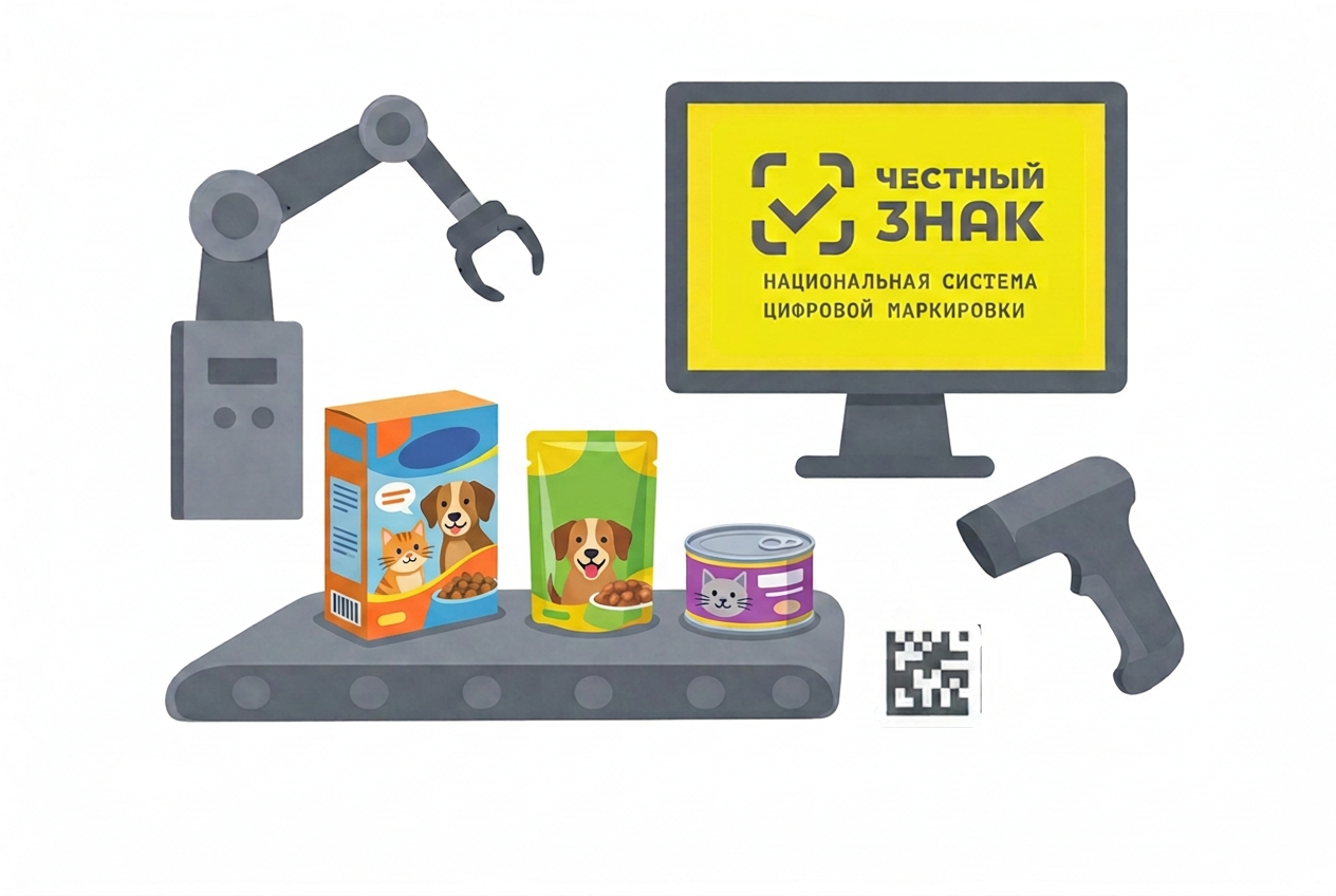внедрение маркировки честный знак кормов для животных