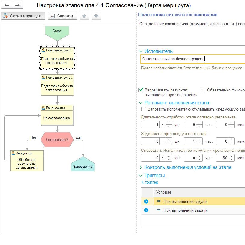 шаблон бизнес процессов в 1c crm