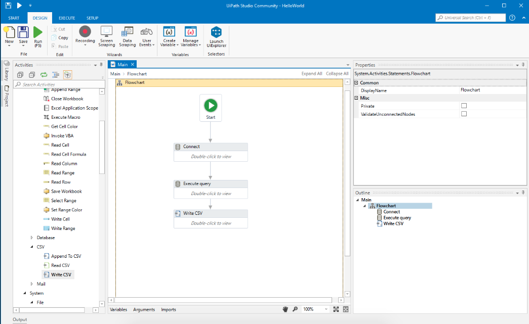 Создание робота в UiPath RPA
